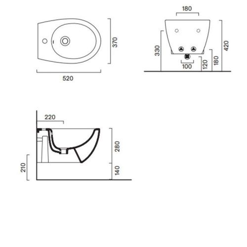 Биде подвесное Catalano Italy 718521001 цвет белый - фото 2