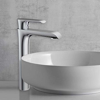 Смеситель для раковины Vincea Esse VBF-1E2CH на столешницу хром