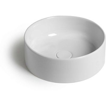 Раковина керамическая White Ceramic Slim W014701 40х40 накладная цвет белый