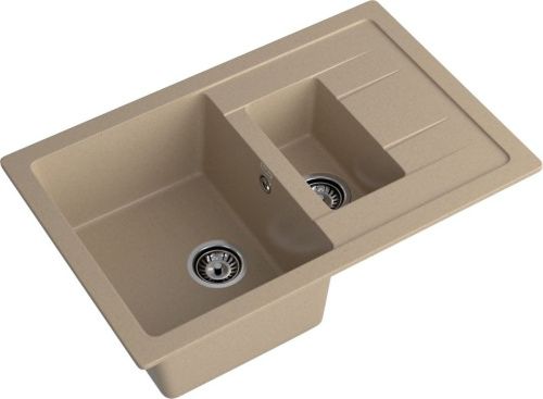 Кухонная мойка Granfest Quadro Q-775KL песочный 75х50 цвет бежевый поверхность матовая - фото 2