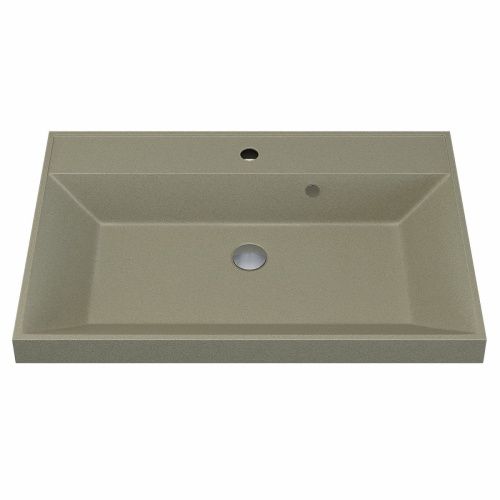 Раковина из искусственного камня Uperwood Classic Quartz 291030023 80х50 полувстраиваемая цвет бежевый - фото 5