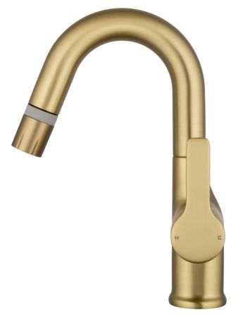 Смеситель Wonzon & Woghand WW-FE01L212-BG на раковину золото