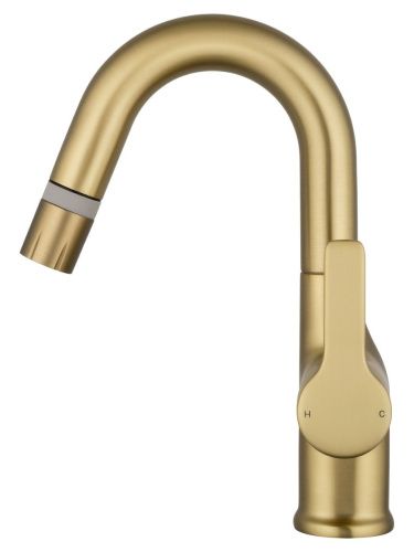 Смеситель Wonzon & Woghand WW-FE01L212-BG на раковину золото - фото 3