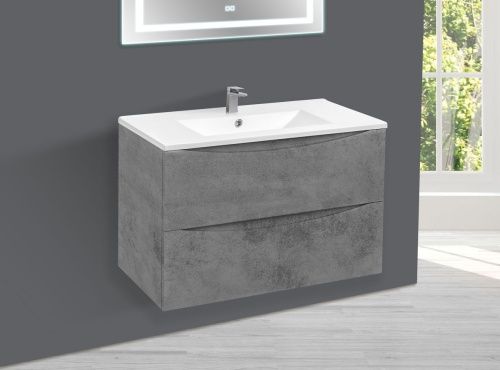 Тумба под раковину Vincea Mia VMC-2MC750BT 80х50 подвесная цвет серый