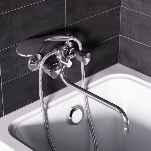 Смеситель для ванны и душа Damixa Object 349500000 настенный хром