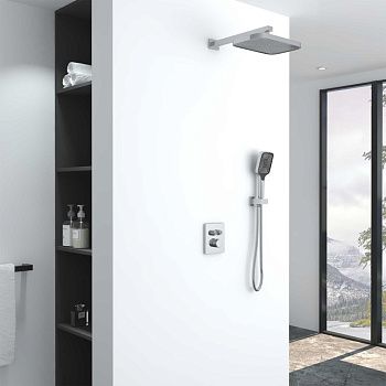 Душевая система Vincea VSFW-321MT1CH встраиваемая в стену цвет хром с термостатом