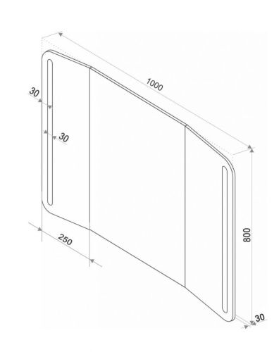 Зеркало с подсветкой Art&Max TRENTO AM-Tre-1000-800-DS-F 100х80 подвесное - фото 3