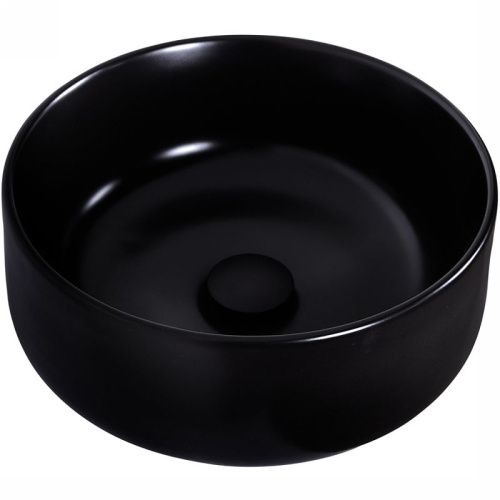 Раковина из сантехнического фарфора Orange B07-345B 30х30 накладная цвет черный - фото 2