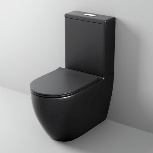 Унитаз напольный с бачком Grossman GR-4419BMS черный с сиденьем микролифт безободковый смыв торнадо - фото 5