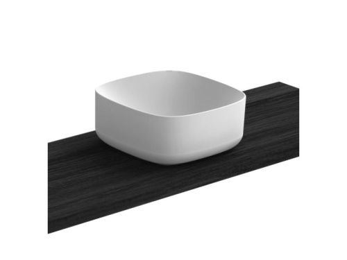 Раковина из сантехнического фаянса Scarabeo Moon 5501 40х40 накладная цвет белый 1 отверстие под смеситель