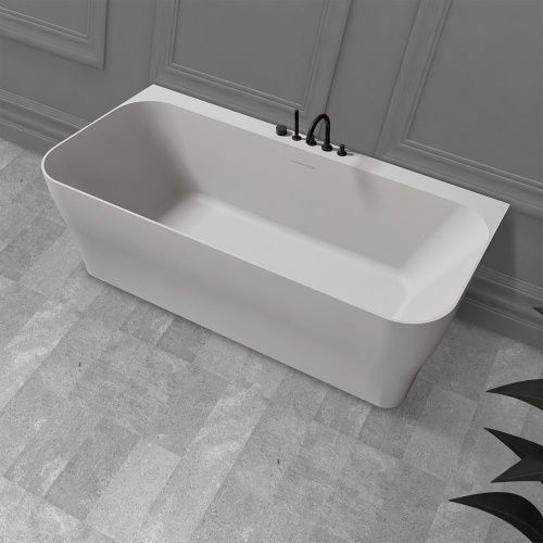 Ванна из искусственного камня Abber Stein AS9616 170х80 пристенная прямоугольная с ножками - фото 2