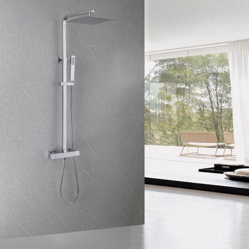 Душевая стойка Abber AF8260L настенная цвет хром с термостатом - фото 2