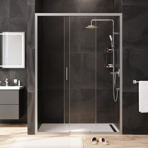 Душевая дверь Am.Pm Gem W90G-140-1-195MT 140х195 стекло прозрачное профиль хром - фото 4