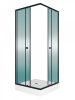 Душевой уголок Teymi Helmi T00602 80х80 стекло прозрачное профиль черный с поддоном