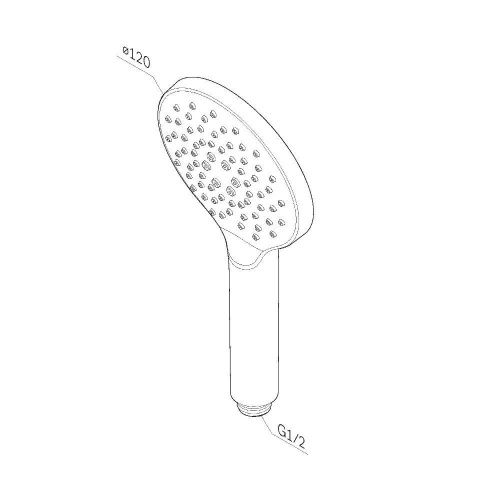 Душевая лейка Am.Pm Like F0280000 цвет хром - фото 4