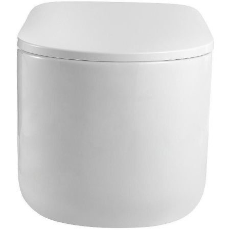 Унитаз подвесной Boheme Flow 969-SET-W цвет белый с сиденьем микролифт безободковый смыв торнадо