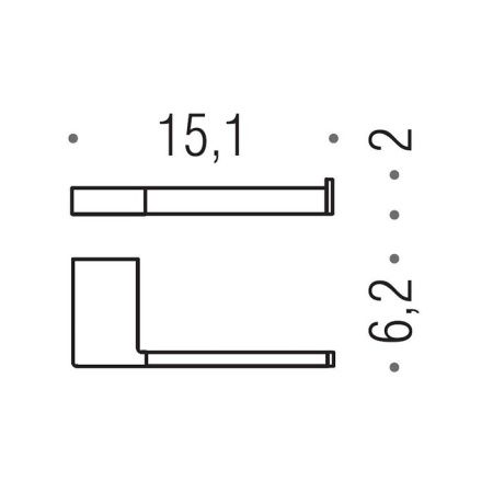 Бумагодержатель Colombo MiniQ B5008D.CR