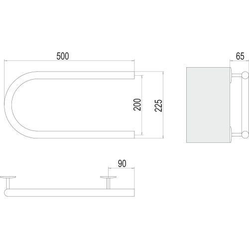 Полотенцесушитель электрический Terminus 4620768883934 50х25 хром - фото 3