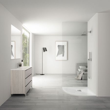 Душевой поддон из искусственного камня Vincea H25 VST-4SQ8080W 80х80 белый