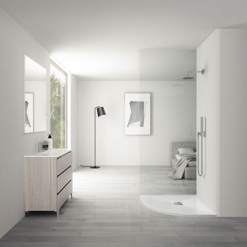 Душевой поддон из искусственного камня Vincea H25 VST-4SQ9090W 90х90 белый - фото 2