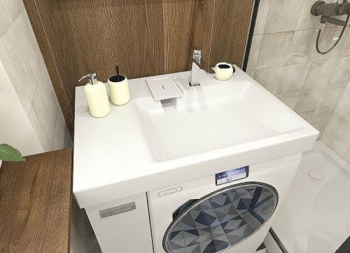 Тумба с раковиной Эстет Riga Luxe ФР-00009657 20х60 напольная цвет белый - фото 2