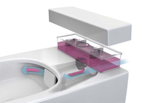 Чаша унитаза подвесная Vitra Metropole 7672B003-1687 цвет белый без сиденья безободковая каскадный смыв - фото 2