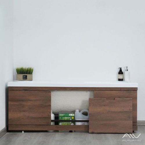 Экран под ванну Alavann Rita 170 см ALV0719005 фронтальный МДФ съемный/раздвижной коричневый - фото 3