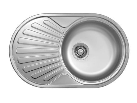 Кухонная мойка Ukinox Фаворит FAP770.480 -GT8K 1R 75х50 цвет хром поверхность полированная