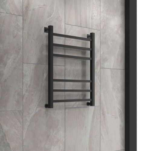 Полотенцесушитель водяной Indigo Aletto LALWPF60-50BR 55х65 черный - фото 5