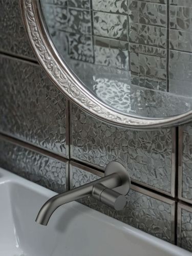 Смеситель для раковины AltroBagno Bilancia AltroBagnoBilancia010803GM встраиваемый в стену оружейная сталь - фото 5