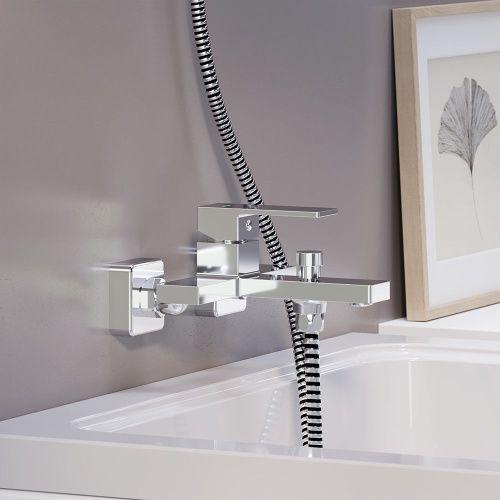 Смеситель для ванны и душа Damixa Gala 531000000 настенный хром - фото 3