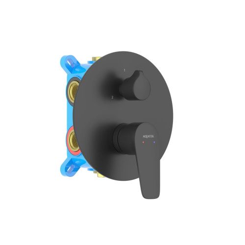 Смеситель для душа Aquatek БЕТТА AQ1147MB встраиваемый в стену черный