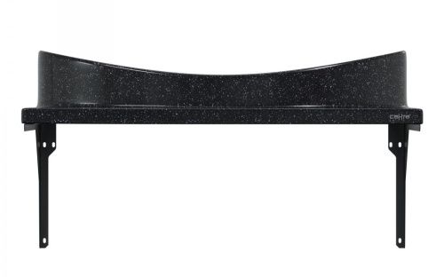 Раковина из искусственного камня СанТа 900144 70х50 подвесная цвет черный - фото 5