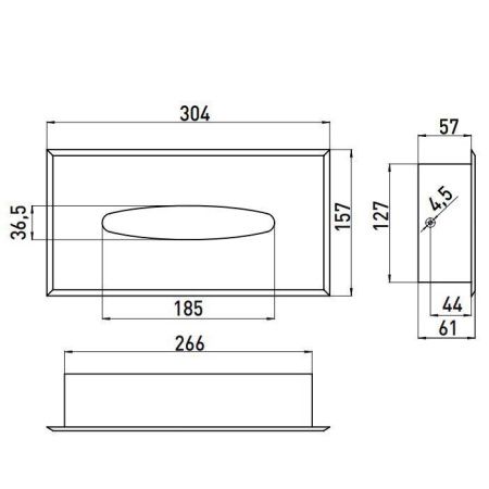 Бокс для салфеток Emco System2 3557 001 00