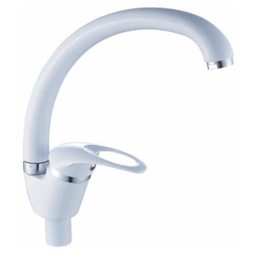 Смеситель для кухни Cron CN4103-8 на мойку белый - фото 2