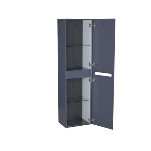 Шкаф-пенал Iddis Edifice EDI40D0i97 40х150 подвесной цвет серый - фото 2