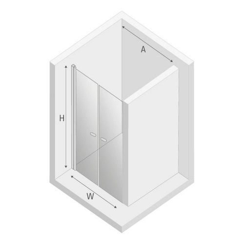 Душевая дверь New Trendy NEW SOLEO Black D-0215A 90х195 стекло прозрачное профиль черный - фото 3