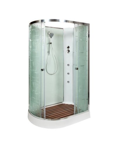 Душевая кабина AvaCan EM1512RNGM 120х80 асимметричная без крыши ориентация правая