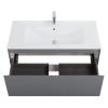 Тумба под раковину Art&Max Latina AM-Latina-1000-1C-SO-GM 100х50 подвесная цвет серый