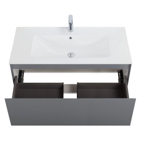 Тумба под раковину Art&Max Latina AM-Latina-1000-1C-SO-GM 100х50 подвесная цвет серый