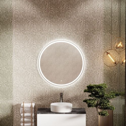 Зеркало с подсветкой Sancos Bella BE800 80х80 подвесное - фото 2