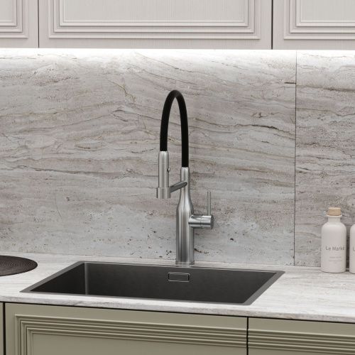 Смеситель для кухни Sancos Pride SC4011BNG на мойку нержавеющая сталь - фото 2