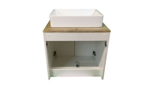 Тумба с раковиной Sintesi STL.W7024_SIN-LVB-APP-407 60х60 подвесная цвет коричневый - фото 3