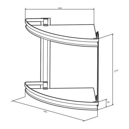 Полка в ванную комнату Am.Pm Sense L A7456200