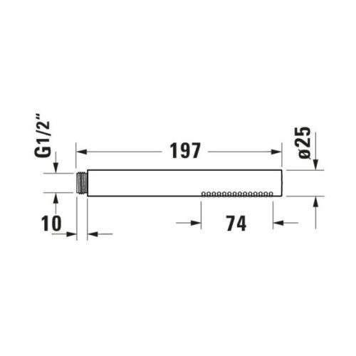Душевая лейка Duravit Showers UV0640001046 цвет черный - фото 2