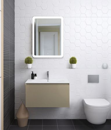 Тумба под раковину Art&Max Latina AM-Latina-800-1C-SO-BGM 80х50 подвесная цвет бежевый