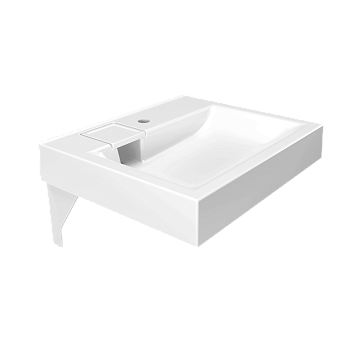 Раковина из искусственного камня Paola Paola Siena 500 60х50 над стиральной машиной цвет белый 1 отверстие под смеситель