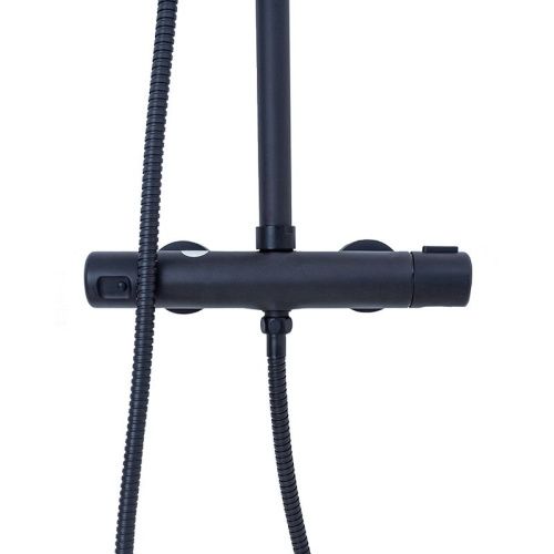 Душевая стойка Agger Thermo A2451244 настенная цвет черный с термостатом - фото 5