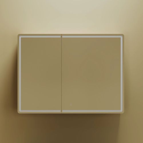 Зеркало-шкаф Sancos Mirror MI100ECH 100х70 подвесной цвет коричневый - фото 4