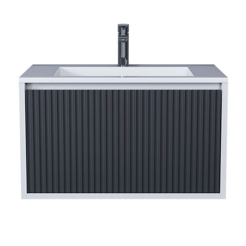 Тумба с раковиной Uperwood Next Premium 3930205162 70х50 цвет серый - фото 4